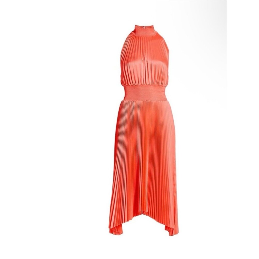 A.L.C. Renzo Pleated Halter Midi Dress NWT Size 00